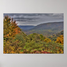 Ohiopyle Valley Overlook en otoño, Pensilvania