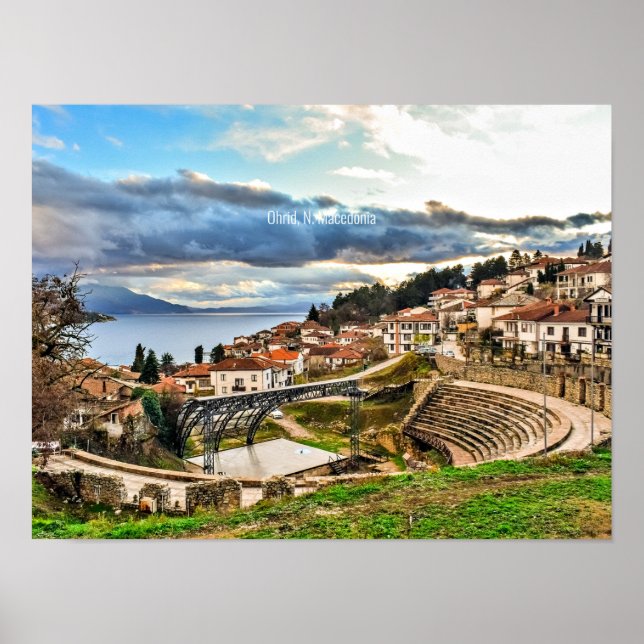 Póster Ohrid, Macedonia (Frente)
