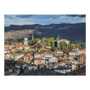 Póster Ohrid, Macedonia del Norte foto pintoresca,