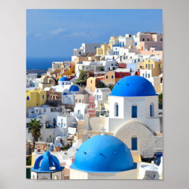 Póster Oia, Santorini - Isla Griega