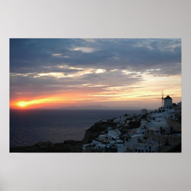 Póster Oia Sunset (Frente)