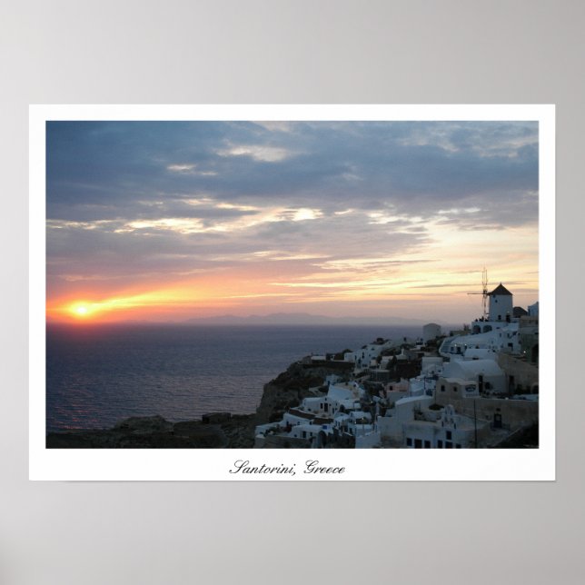 Póster Oia Sunset (Frente)