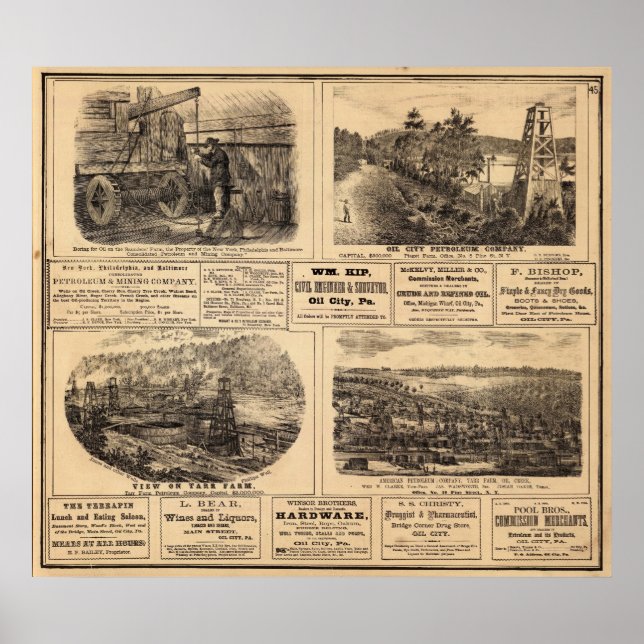 Póster Oil farms (Frente)