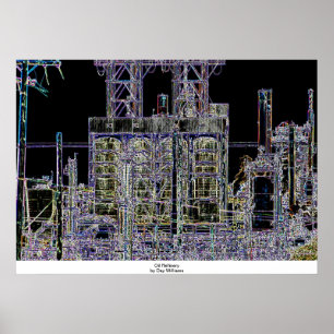 Póster Oil Refinery