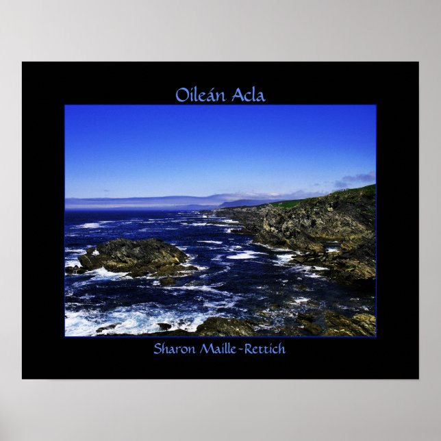 Póster Oileán Acla (Poster de la Isla de Achill)... (Frente)