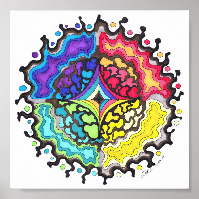 Póster OilslickMandala (Frente)