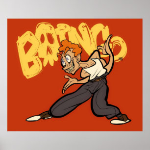 Póster Oingo Boingo Toon