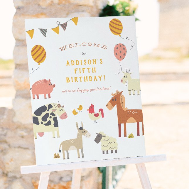 Póster Oink Baa Quack Moo Farm Animals Fiesta de Cumpleañ (Subido por el creador)