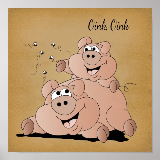 Póster Oink, Cerdito Oink 🐷 (Frente)