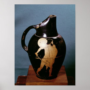 Póster Oinochoa atlántica de figura roja