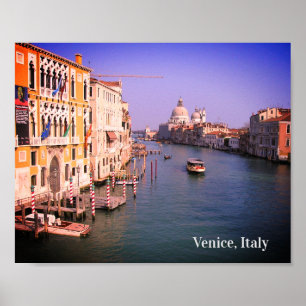 Póster Ojalá estuviera en Venecia, Italia Holiday Postcar