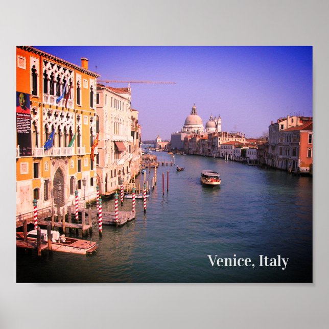 Póster Ojalá estuviera en Venecia, Italia Holiday Postcar (Frente)
