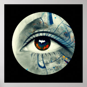 Póster Ojo abstracto