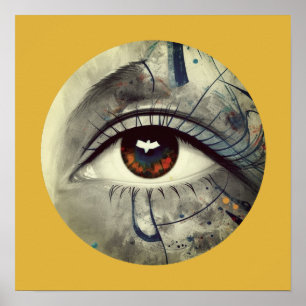 Póster Ojo abstracto