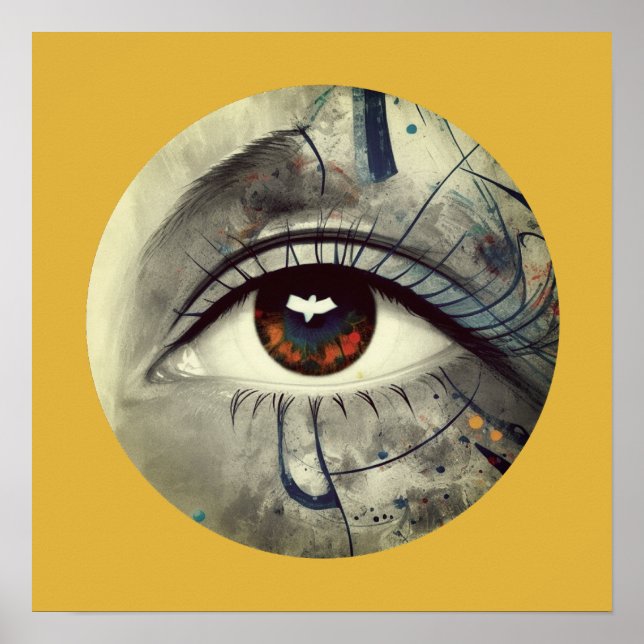 Póster Ojo abstracto (Frente)