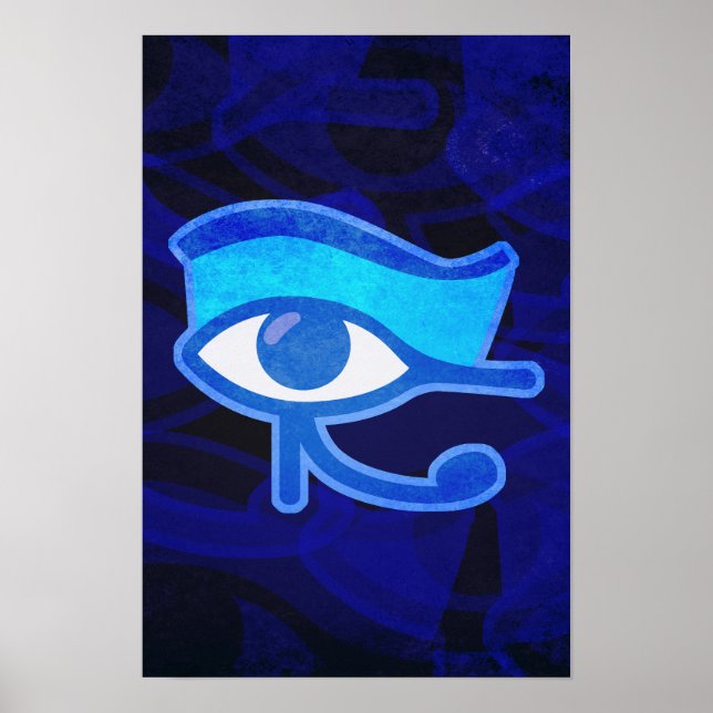 Póster Ojo Azul de Horus (Frente)