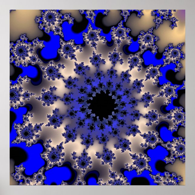 Póster Ojo azul y plata (Frente)