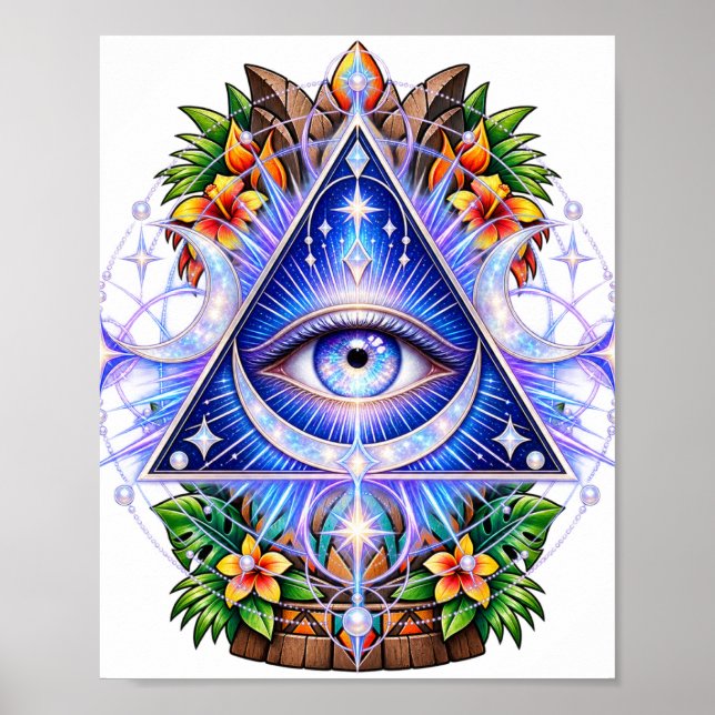 Póster Ojo Celestial Zafiro (Frente)