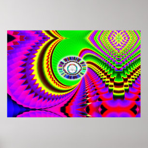 Póster Ojo de atardecer de montaña (agregar palabras)