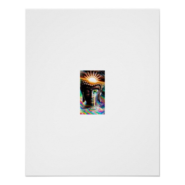 Póster Ojo de Buda Lágrimas Arcoíris Luz (Anverso)