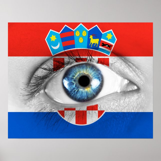 Póster Ojo de Croacia (Frente)
