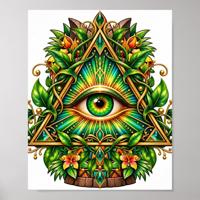 Póster Ojo de Dosel del Bosque (Frente)