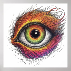 Póster Ojo de Fireburst