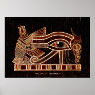 Póster Ojo de Horus: Símbolo egipcio antiguo de profecía