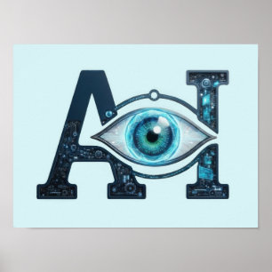 Póster Ojo de IA