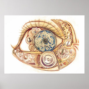 Póster Ojo de Steampunk en U