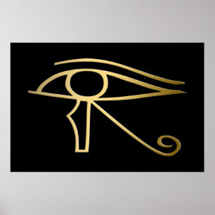 Póster Ojo del símbolo del egipcio de Horus