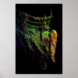 Póster Ojo del Titanic visto desde el MIR I sumergible