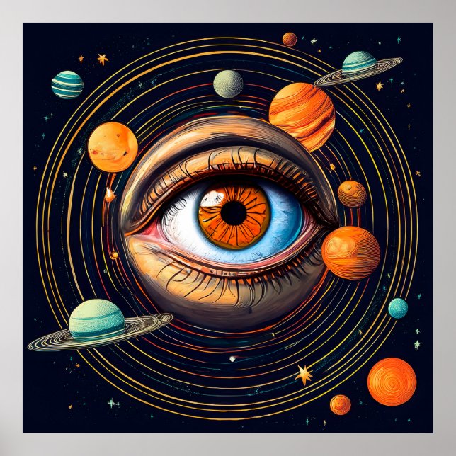 Póster Ojo del Universo (AI) (Frente)