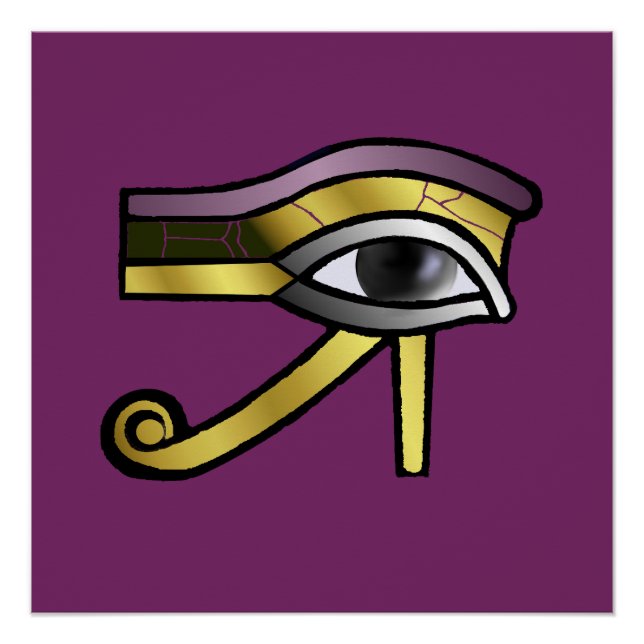 Póster Ojo dorado de Horus (Anverso)