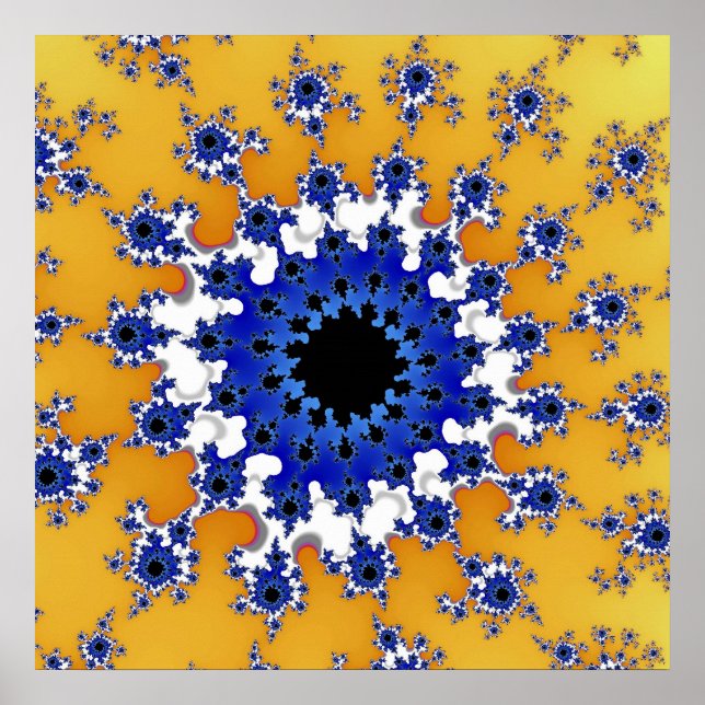 Póster Ojo dorado y azul (Frente)