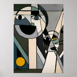 Póster Ojo en la bola amarilla