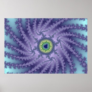 Póster Ojo giratorio - Poster fractal