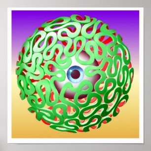 Póster ojo-laberinto