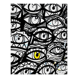 Póster ojo loco