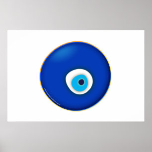 Póster Ojo malvado, símbolo de protección