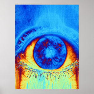 Póster Ojo psicodélico