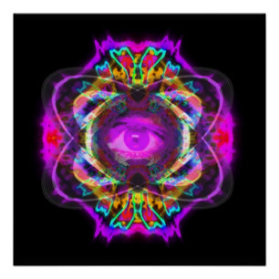 Póster Ojo púrpura de Saturn