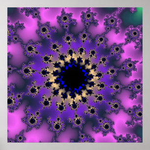 Póster Ojo púrpura metálico