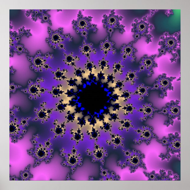 Póster Ojo púrpura metálico (Frente)