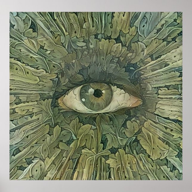 Póster Ojo Verde de la Naturaleza (Frente)