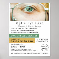 Ojo verde, óptico, profesional técnico