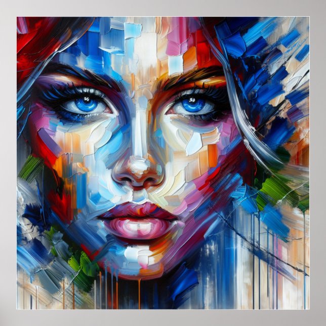 PÓSTER OJOS AZULES (Frente)