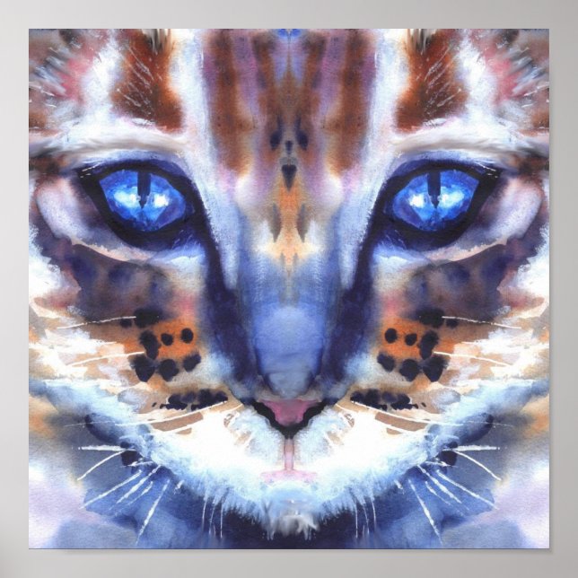 Póster ojos azules (Frente)