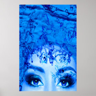 Póster Ojos azules