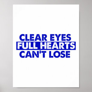 Póster Ojos claros corazones completos no pueden perder p